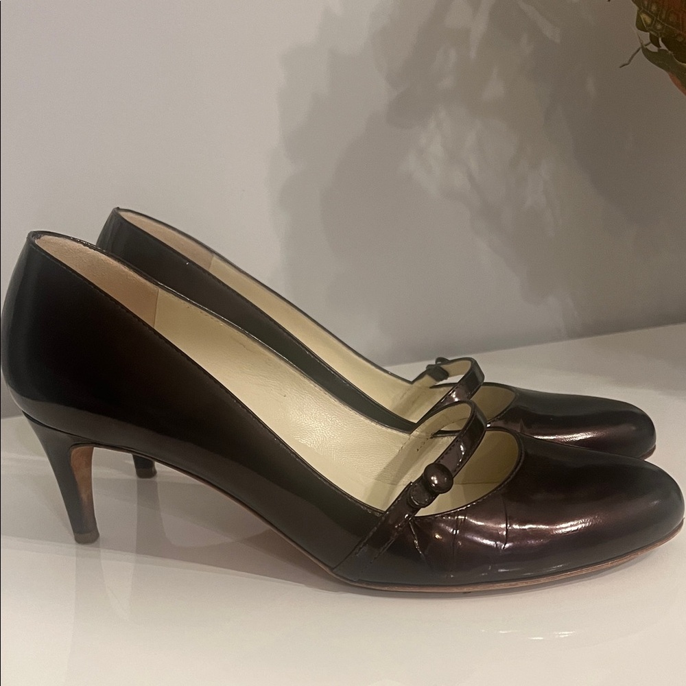 Rupert Sanderson Dark Burgundy Mary Jane Heels